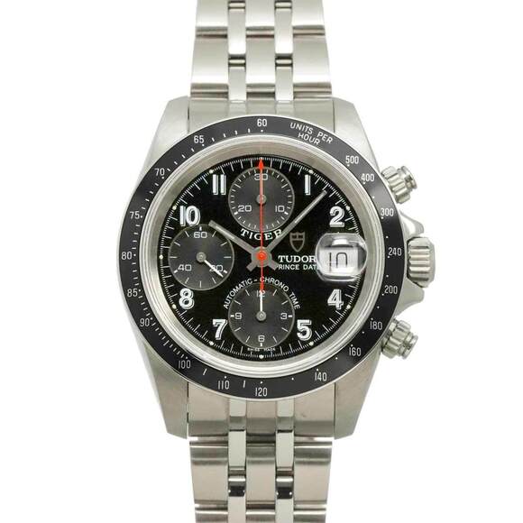 TUDOR Other - Tudor Chronotime Tiger 79260 Men's Watch, Date, Black, Automatic Movement